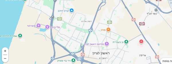 מפת ראשון לציון
